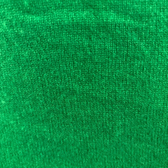 Charter Club Cashmere V-neck Sweater Womens XL Green Luxury Old Money Colorful - Picture 11 of 11